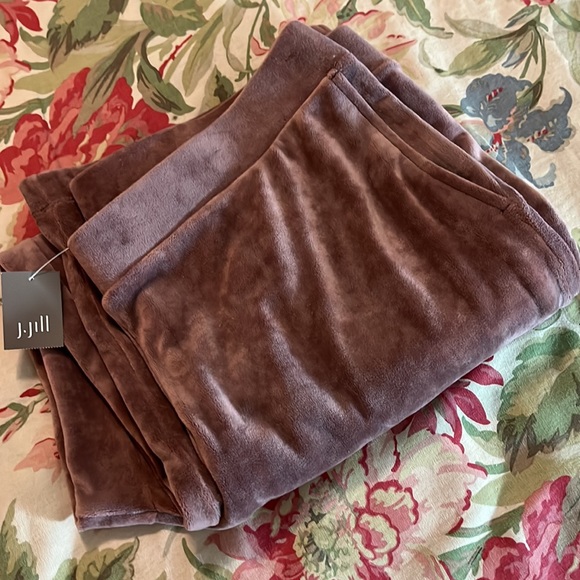 J JILL Size Large Pure Jill Velvet Jogger Lounge Pant Pull-On Stretchy $119 NEW - Picture 4 of 12